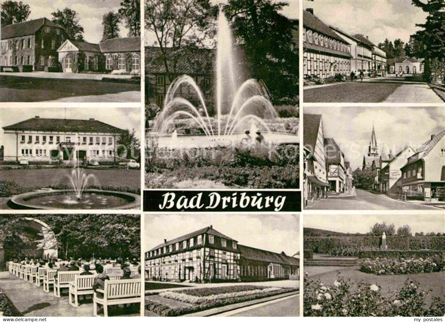 72868526 Bad Driburg Kuranlagen Springbrunnen Kurkonzert Alhausen - Bad Driburg