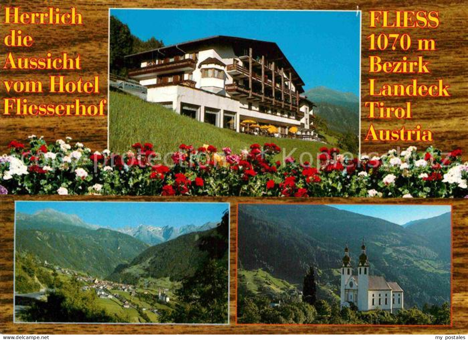 72867904 Fliess Hotel Restaurant Fliesserhof Fliegeraufnahme Kirche Fliess - Altri & Non Classificati