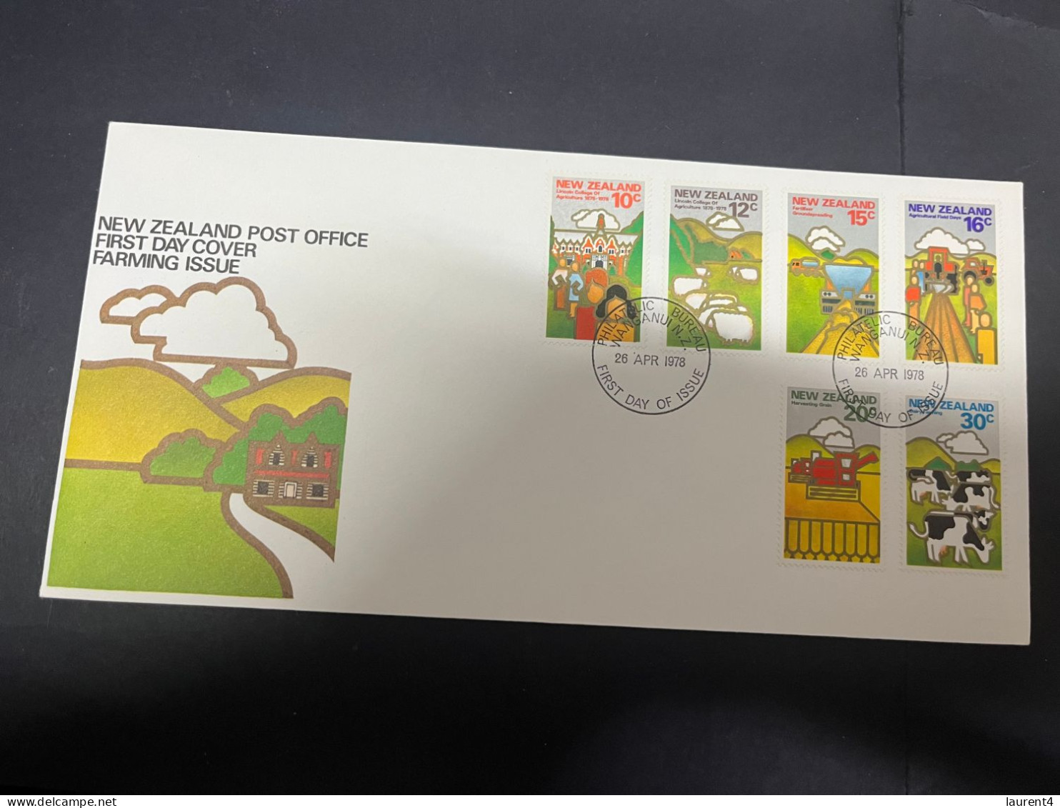 13-5-2024 (5 Z 4) New Zealand FDC - Farming 1978 - FDC