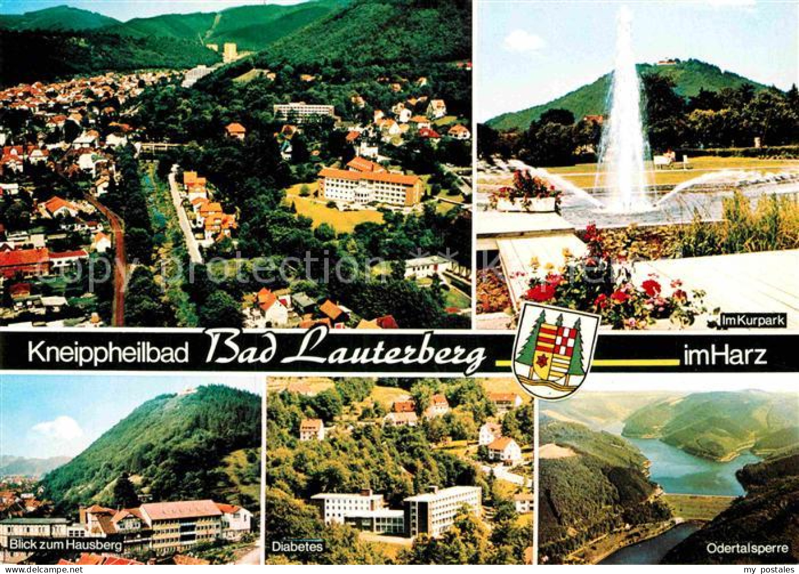 72866771 Bad Lauterberg Fliegeraufnahme Kurpark Hausberg Diabetes Odertalsperre  - Bad Lauterberg