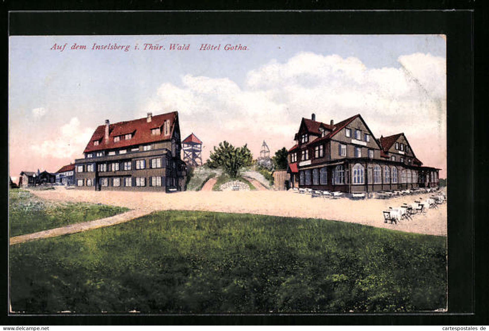 AK Inselsberg /Thür., Hotel Gotha Mit Biergarten  - Gotha