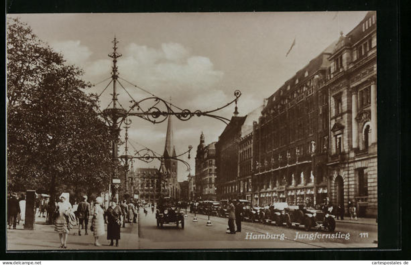 AK Hamburg-Neustadt, Autos Am Jungfernstieg  - Mitte