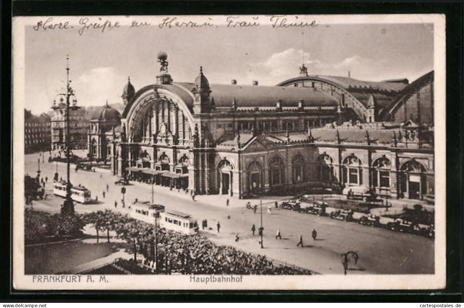 AK Frankfurt A. M., Hauptbahnhof Aus Der Vogelschau  - Frankfurt A. Main