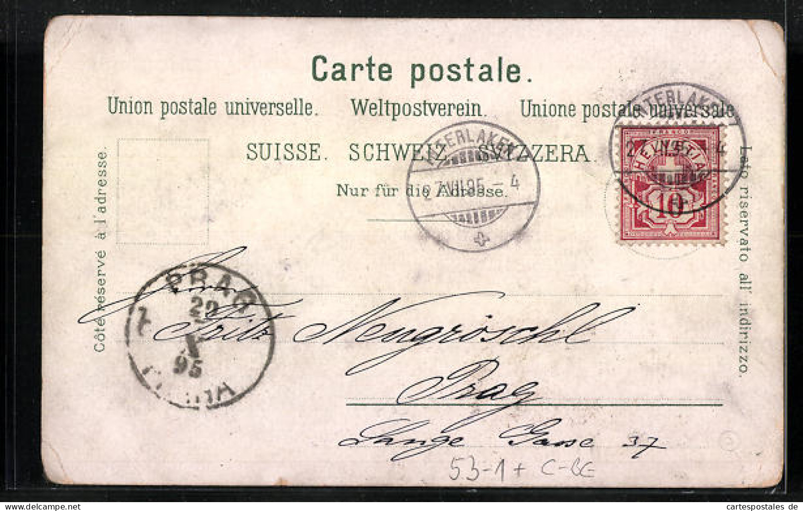 Vorläufer-Lithographie Bern, Berner Oberland Mit Wasserfällen Und Hotel Trümmelbach 1895  - Berna