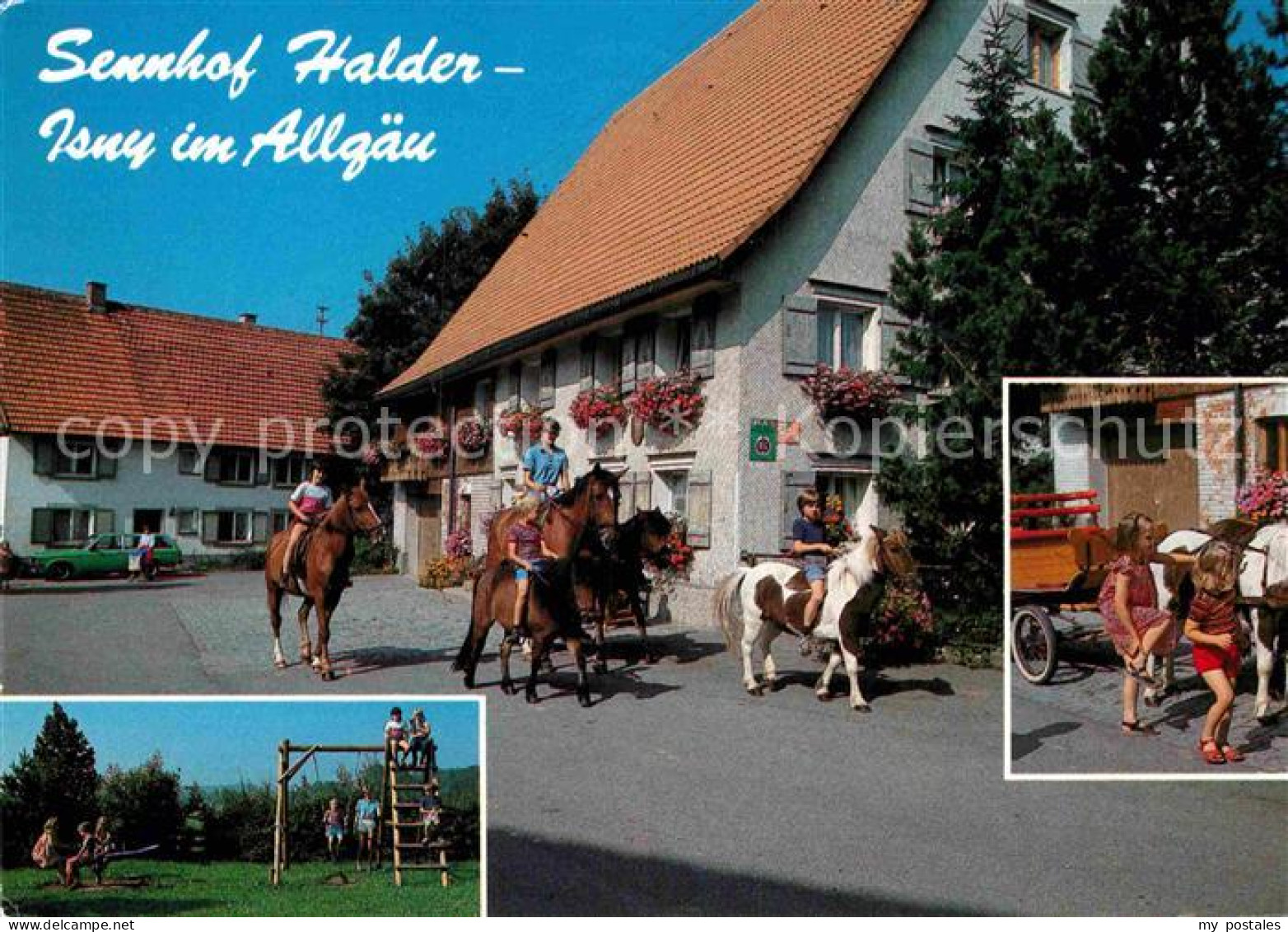 72865615 Isny Allgaeu Sennhof Halder Reiten Ponyfahrt Kinderspielplatz Isny Im A - Other & Unclassified