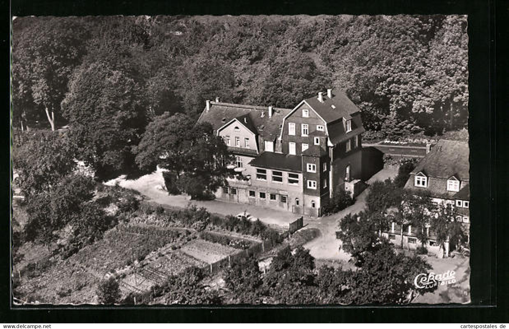 AK Rödgen Bei Siegen, Hotel-Cafe Haus Stangier Aus Der Vogelschau  - Siegen