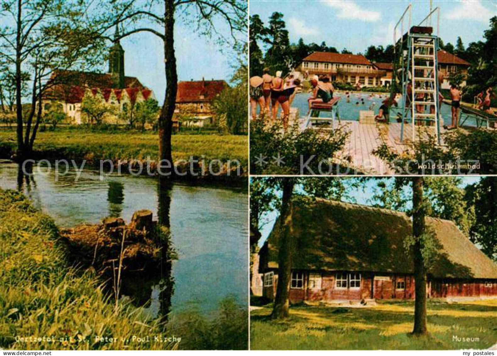 72865535 Hermannsburg Oertzetal Mit St Peter Und Paul Kirche Waldschwimmbad Muse - Andere & Zonder Classificatie