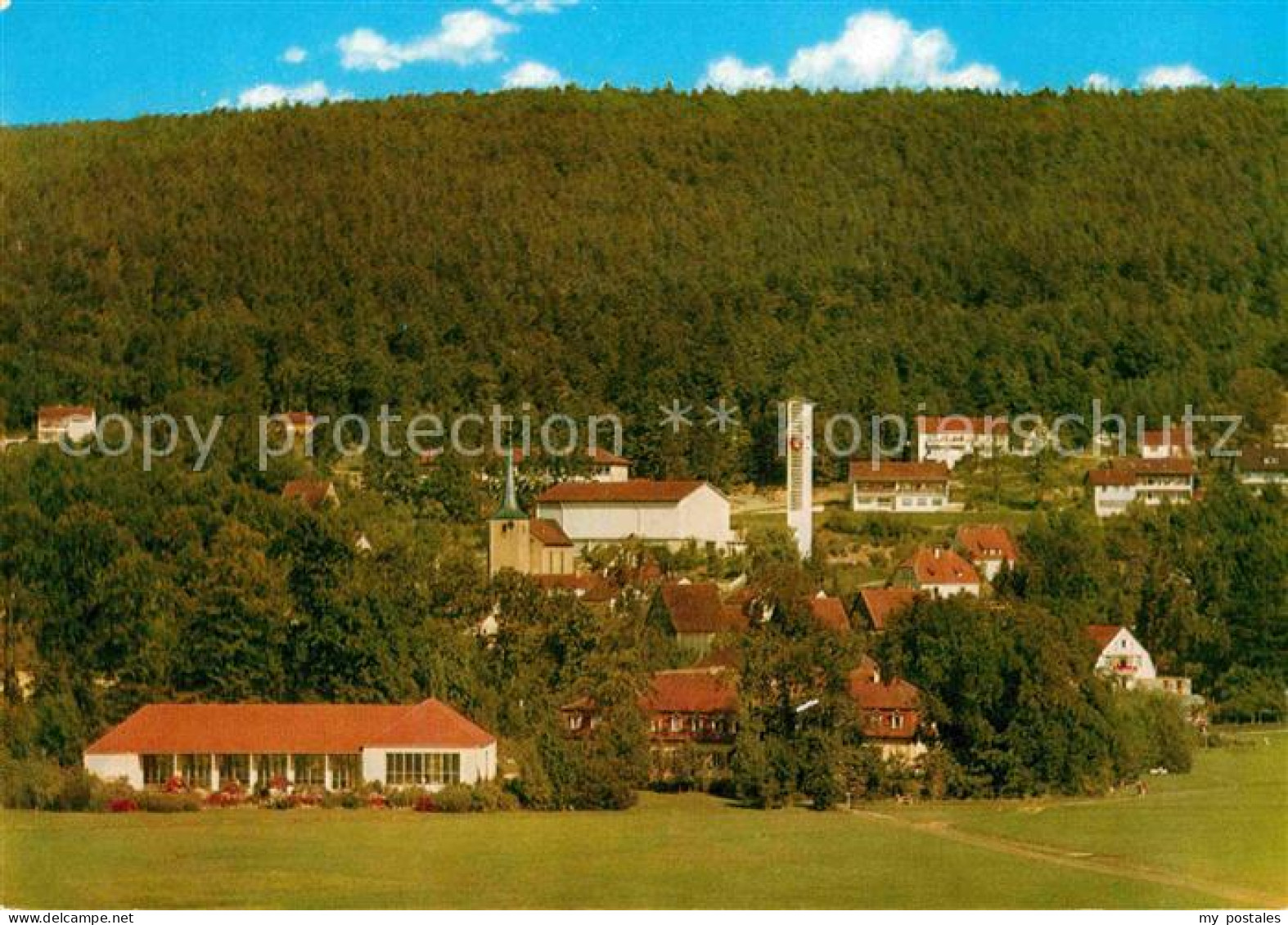 72865483 Bad Bocklet Ortsansicht Mit Kirche Staerkste Stahlquelle Deutschlands B - Otros & Sin Clasificación