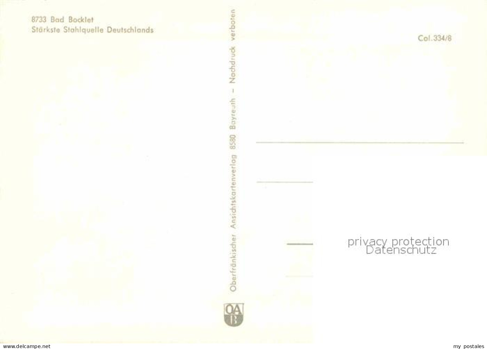 72865483 Bad Bocklet Ortsansicht Mit Kirche Staerkste Stahlquelle Deutschlands B - Otros & Sin Clasificación