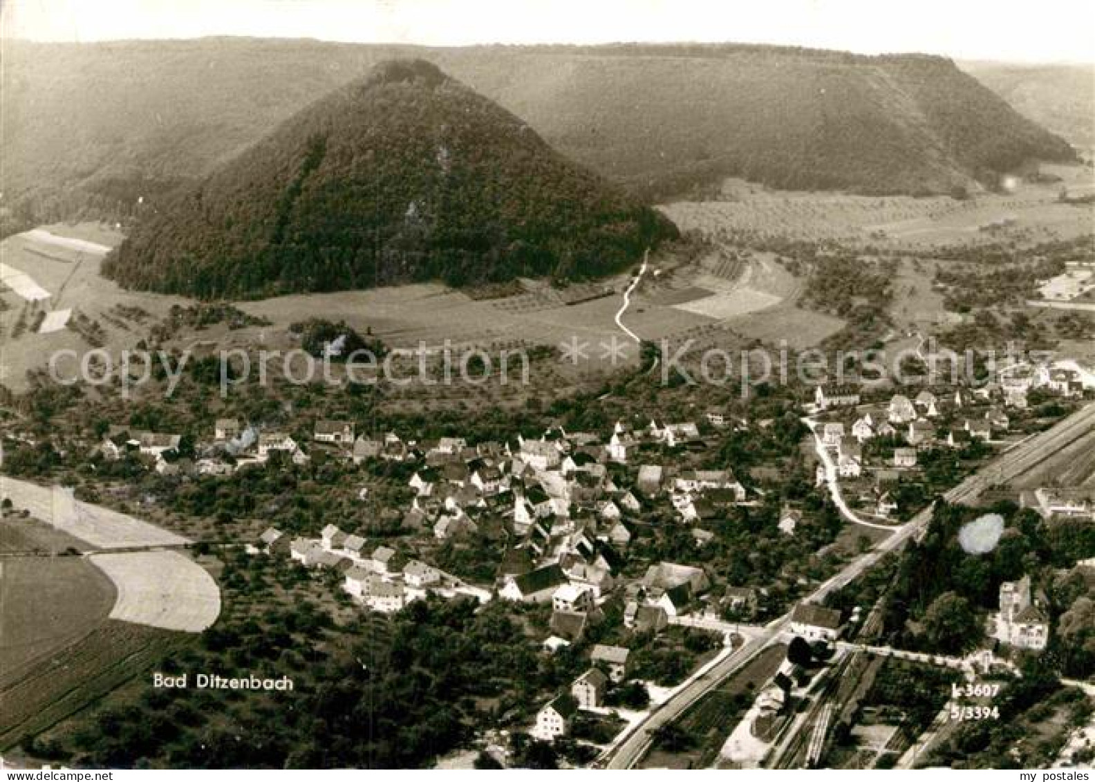 72865419 Bad Ditzenbach Mineralbad Sanatorium Kurhaus Fliegeraufnahme Bad Ditzen - Autres & Non Classés