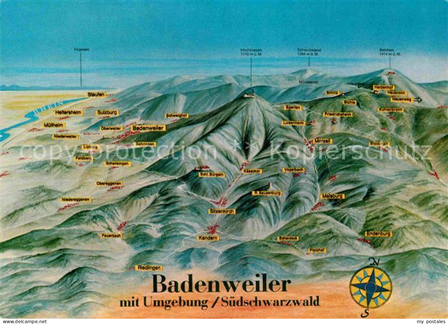 72865384 Badenweiler Und Umgebung Schwarzwald Aus Der Vogelperspektive Badenweil - Badenweiler