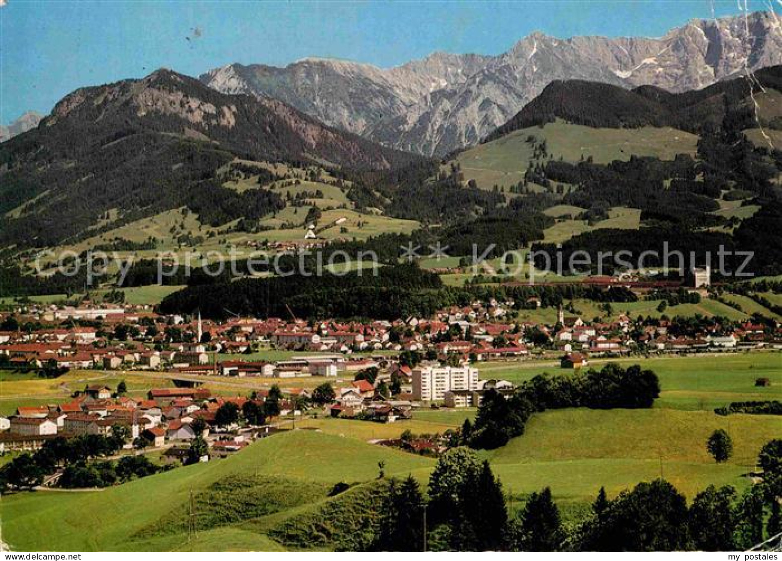 72865356 Sonthofen Oberallgaeu Gesamtansicht Mit Daumengruppe Allgaeuer Alpen So - Sonthofen