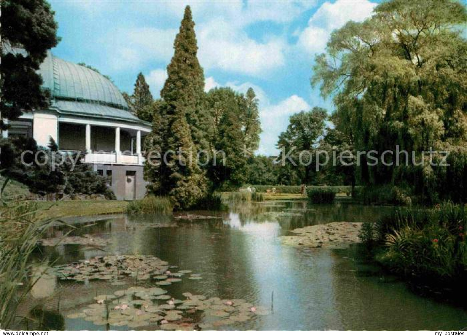 72865346 Bad Wildungen Fackelteich Seerosenteich Im Kurpark Mit Musikpavillon Al - Bad Wildungen