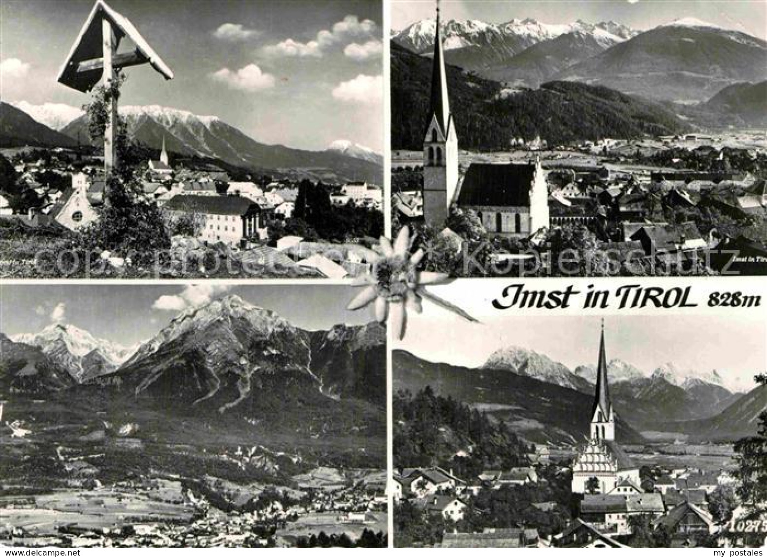 72865250 Imst Tirol Gesamtansicht Mit Alpenpanorama Kirche Kreuz Imst - Altri & Non Classificati