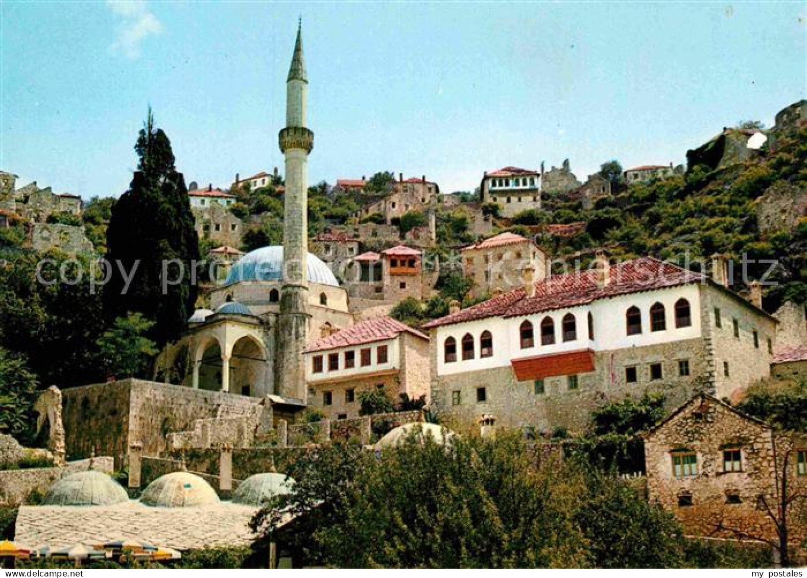 72865188 Pocitelj Ortsansicht Mit Moschee Und Minarett Pocitelj - Bosnie-Herzegovine