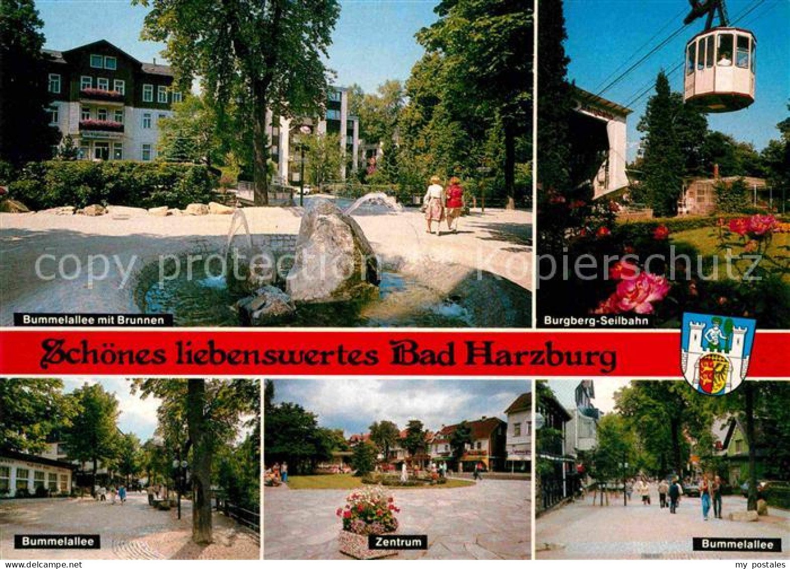 72865082 Bad Harzburg Bummelallee Brunnen Burgberg-Seilbahn  Bad Harzburg - Bad Harzburg