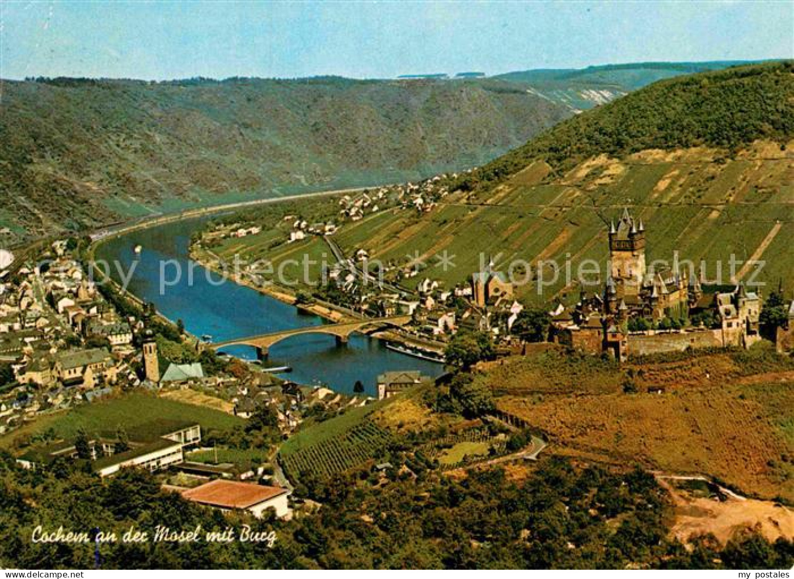 72865026 Cochem Mosel Fliegeraufnahme Mit Burg Und Mosel Cochem - Cochem