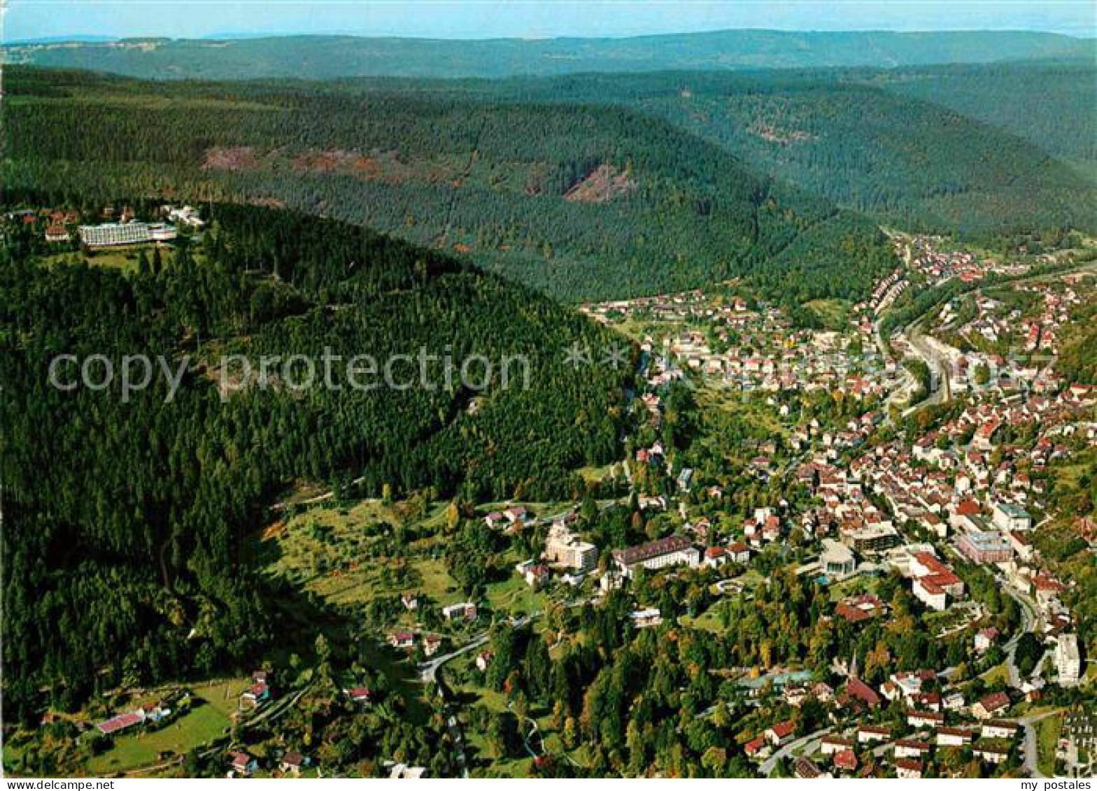 72865023 Wildbad Schwarzwald Fliegeraufnahme Mit Sommerberg Bad Wildbad - Other & Unclassified