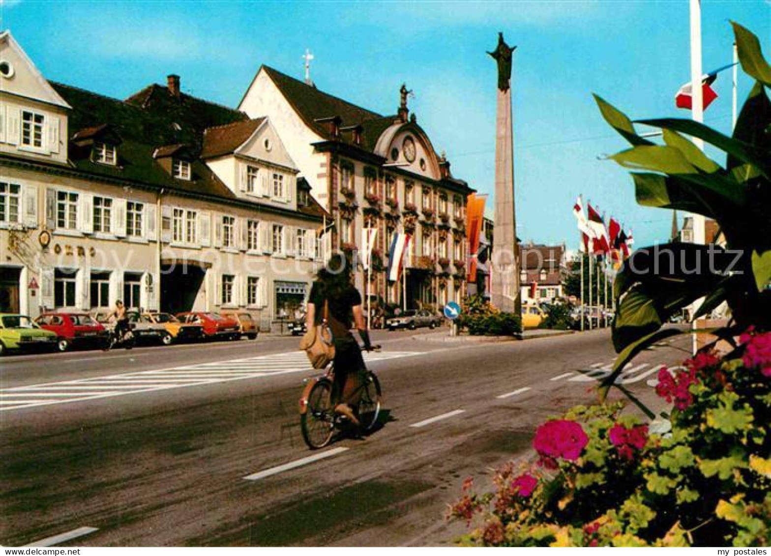 72864883 Offenburg Rathaus Ursulasaeule Hotel Sonne Offenburg - Offenburg