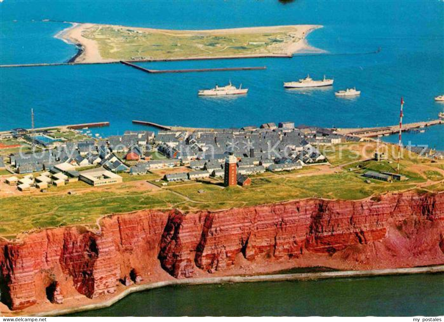 72864042 Helgoland Fliegeraufnahme Oberland Und Duene Helgoland - Helgoland