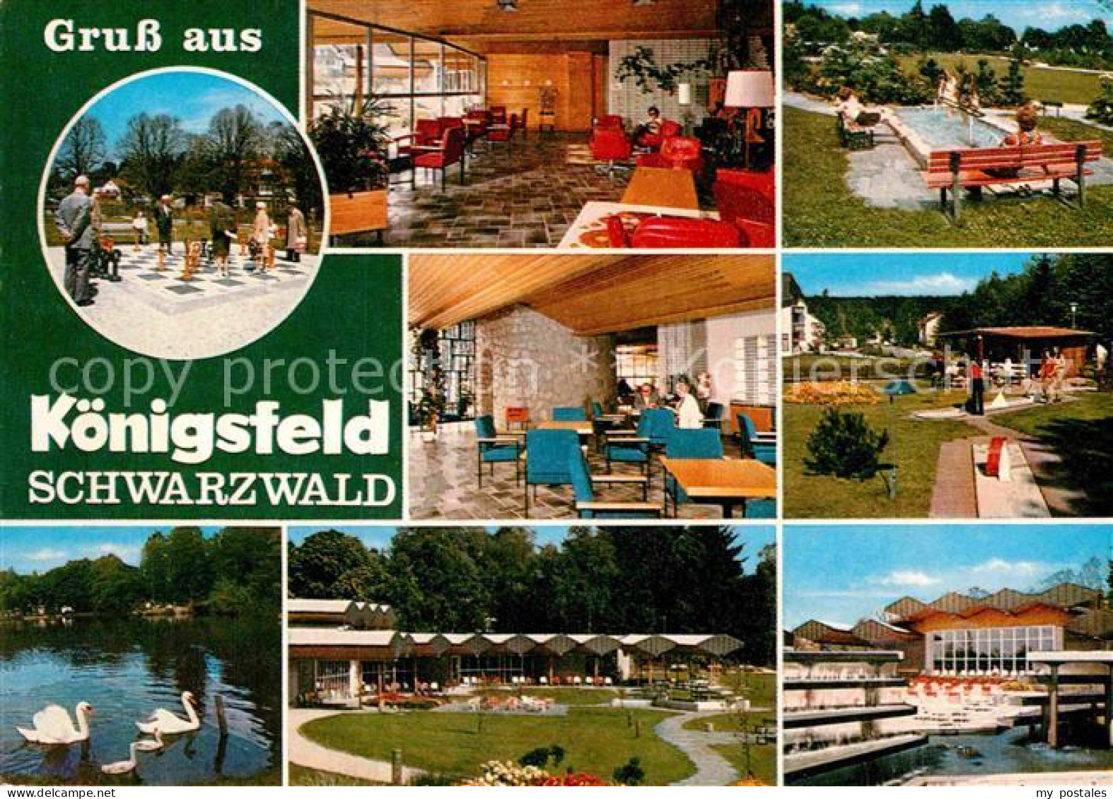 72863769 Koenigsfeld Schwarzwald Parkanlagen Hotel Restaurant Minigolf Wassertre - Andere & Zonder Classificatie