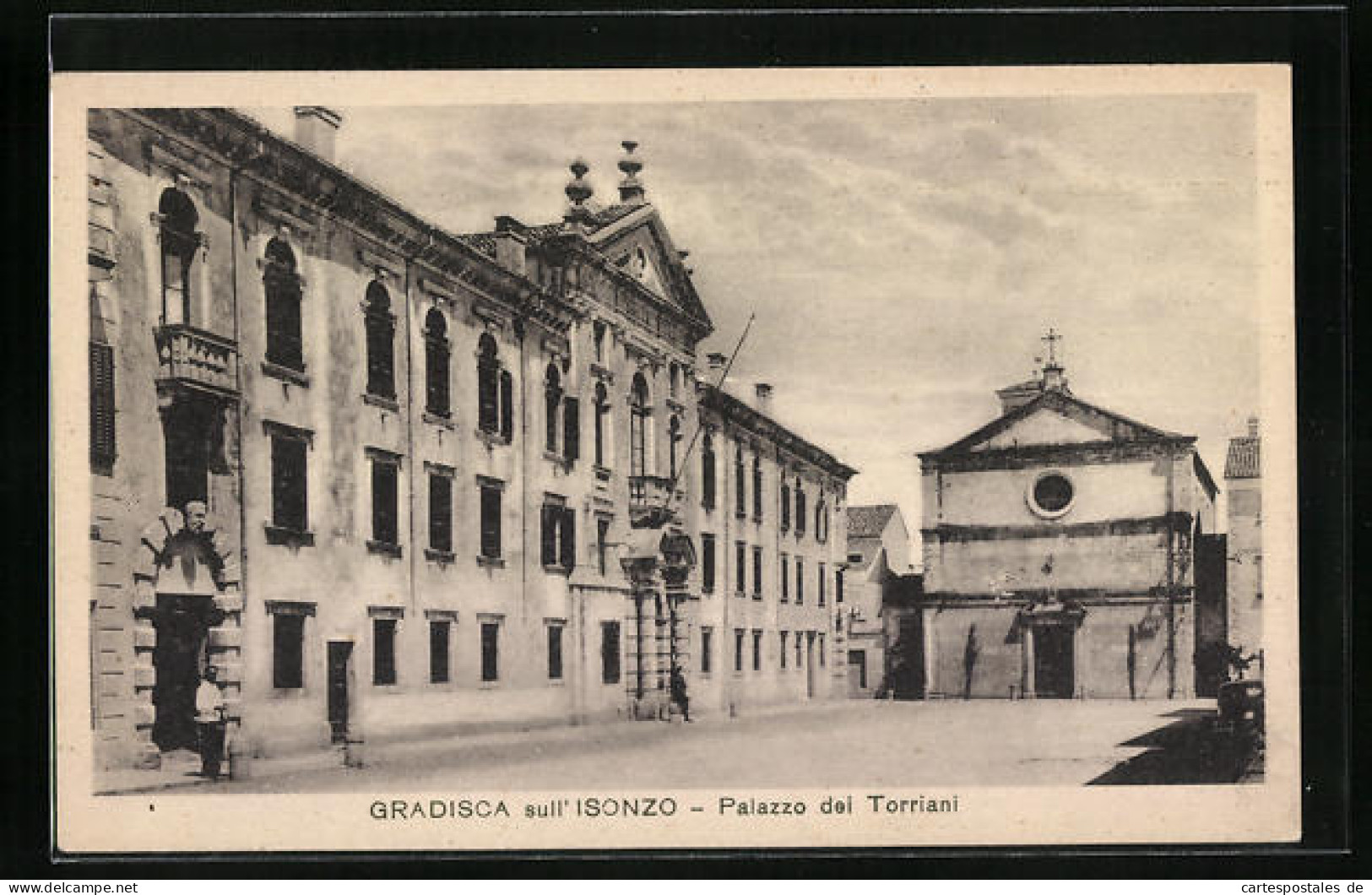 Cartolina Gradisca Sull`Isonzo, Palazzo Dei Torriani  - Altri & Non Classificati