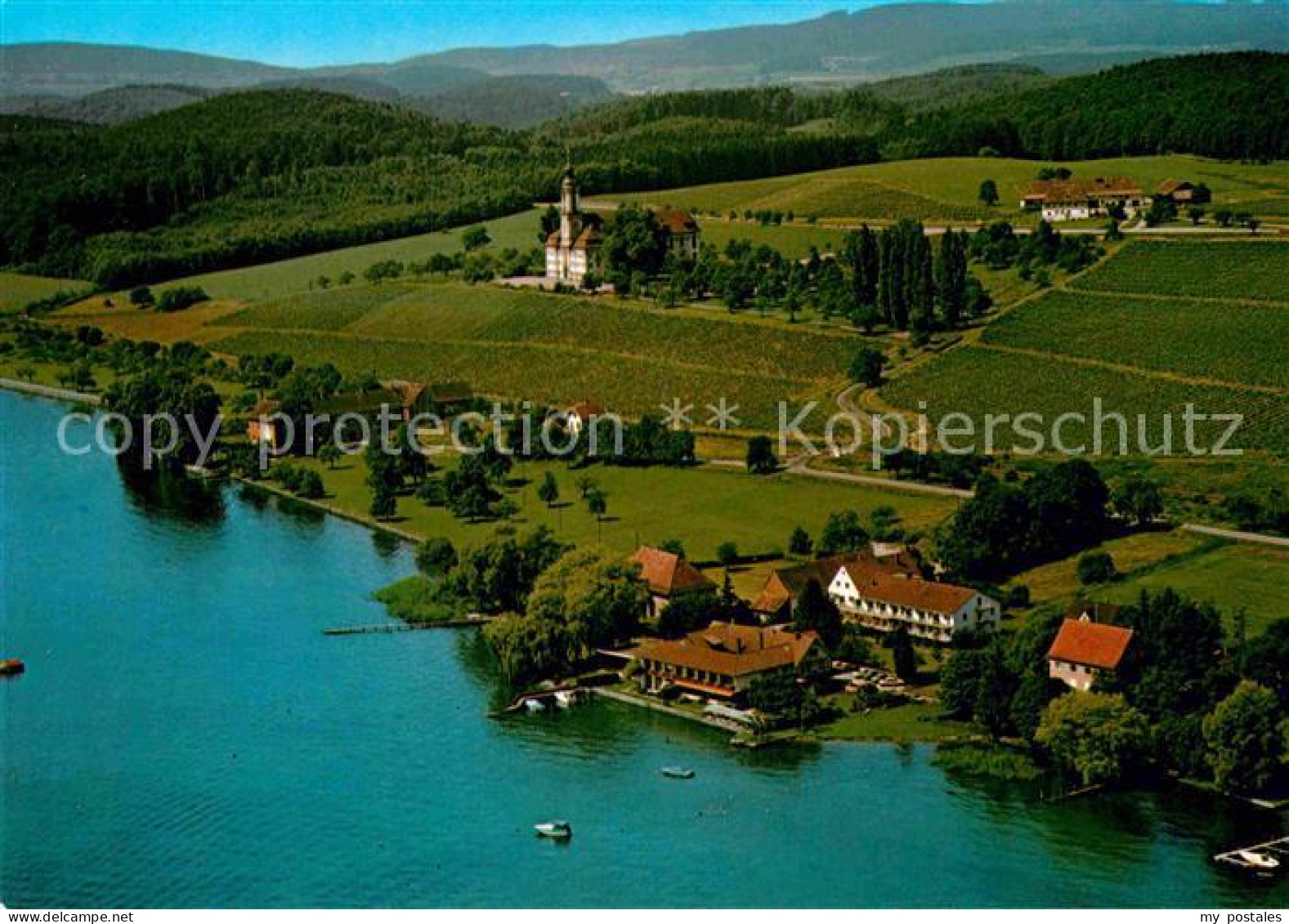 72863588 Birnau Basilika Fliegeraufnahme Maurach - Andere & Zonder Classificatie