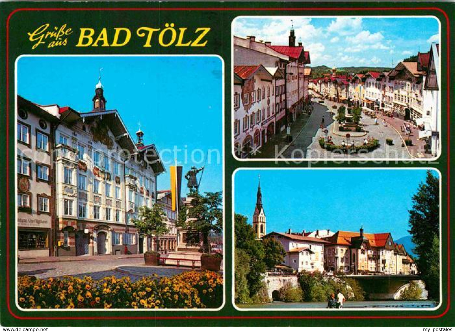 72863582 Bad Toelz Teilansichten Innenstadt Denkmal Bruecke Altstadt Bad Toelz - Bad Tölz