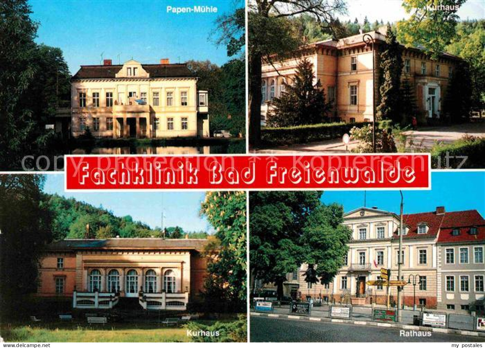 72863317 Bad Freienwalde Papen-Muehle Kurhaus Rathaus Bad Freienwalde - Bad Freienwalde