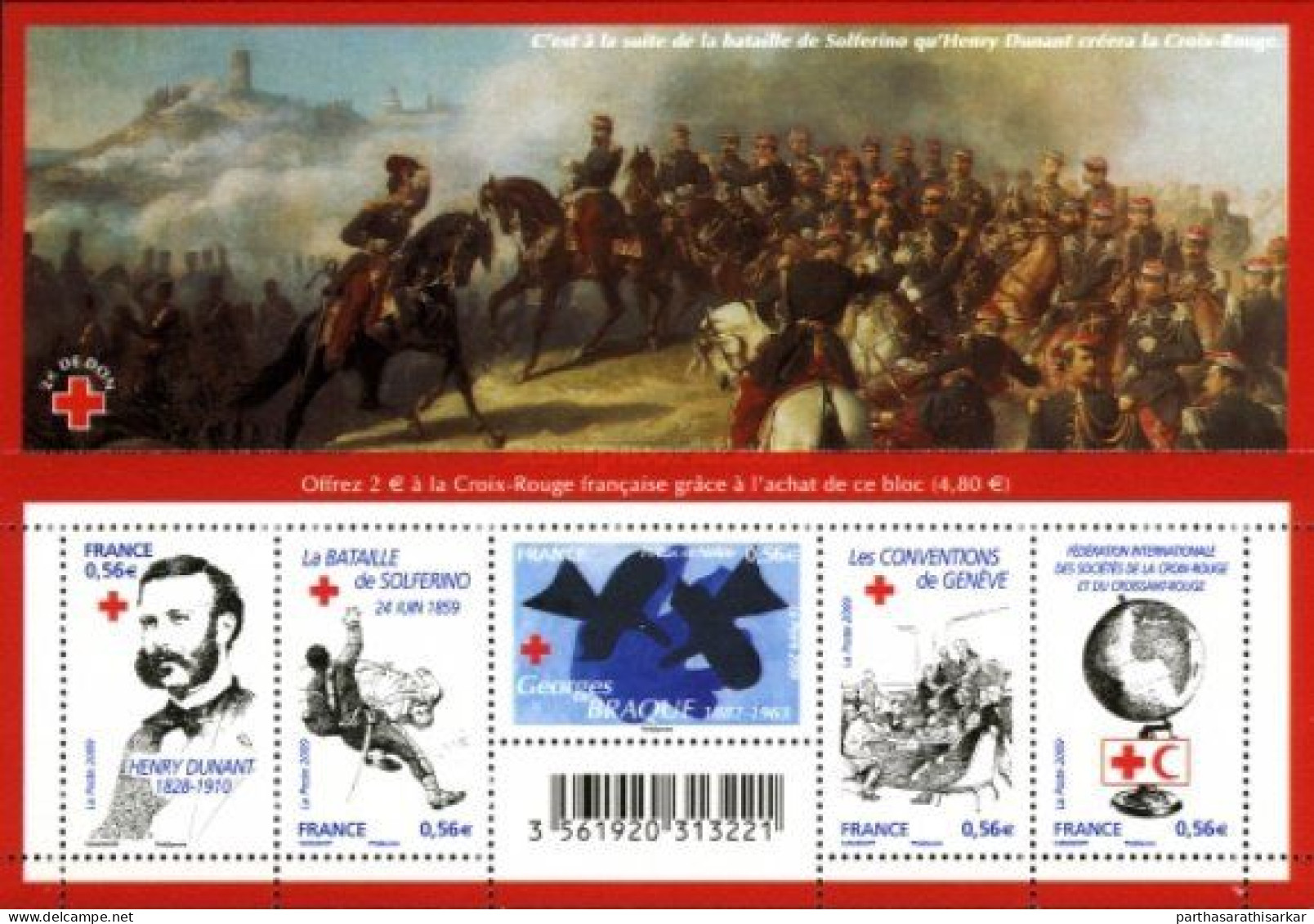 FRANCE 2009 RED CROSS MINIATURE SHEET MS MNH - Rotes Kreuz