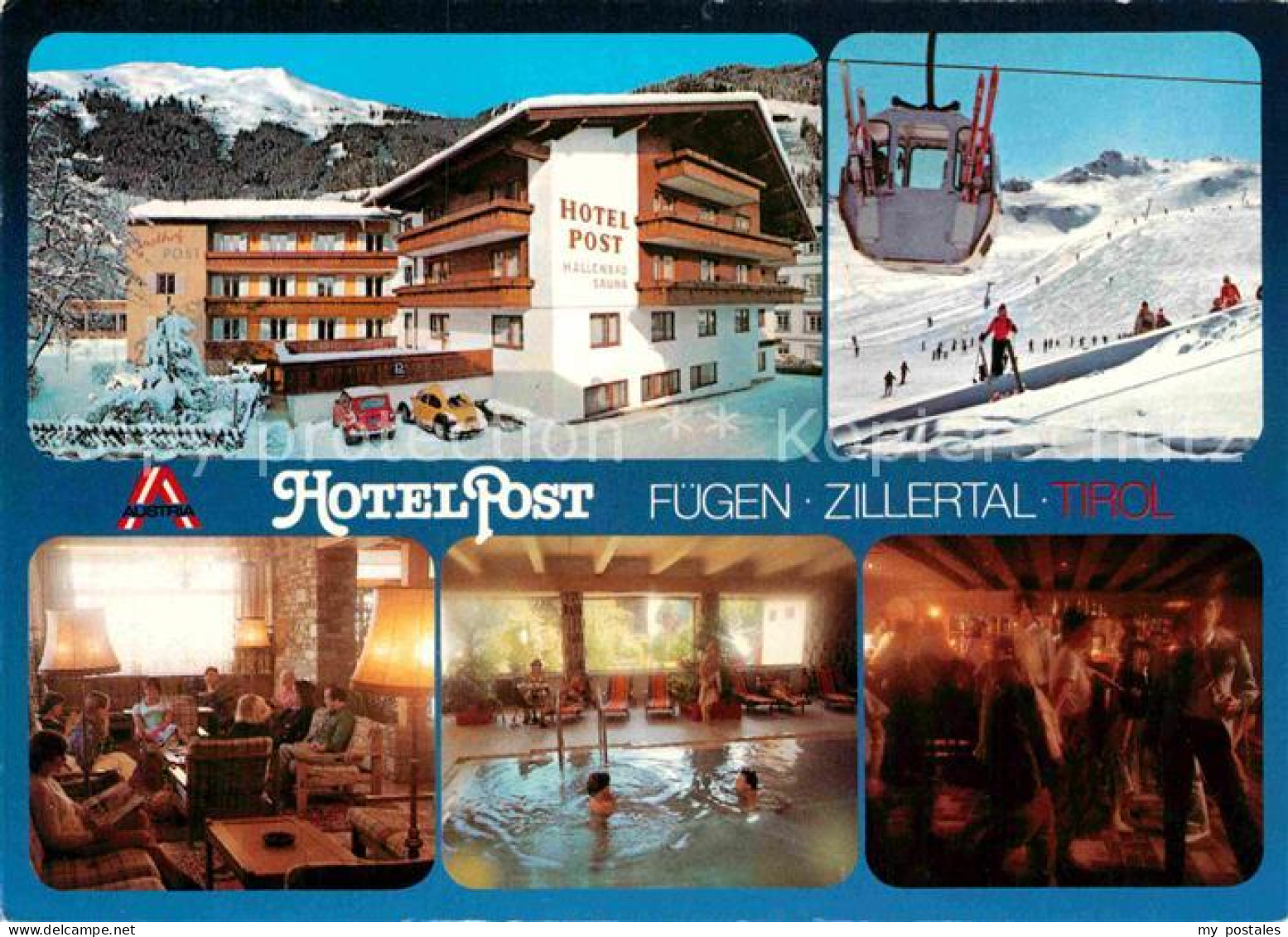 72862684 Fuegen Hotel Post Gastraum Hallenbad Kellerbar Seilbahn Fuegen - Altri & Non Classificati