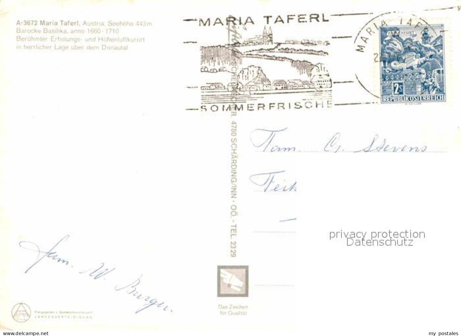 72862679 Maria Taferl Wallfahrtskirche Fliegeraufnahme Maria Taferl - Andere & Zonder Classificatie