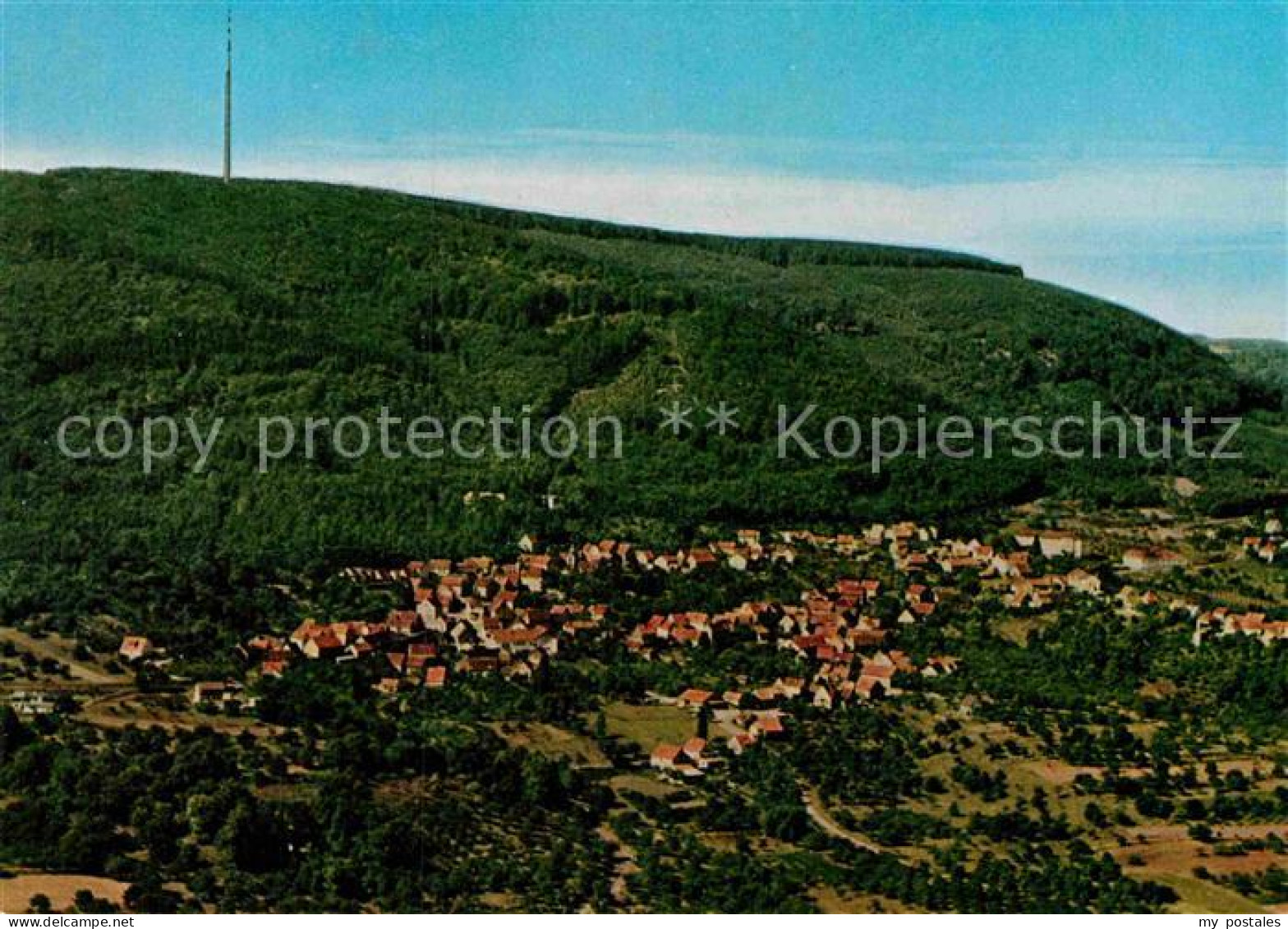 72862559 Dannenfels Am Donnersberg Blick Zum Fernsehturm Fliegeraufnahme Dannenf - Andere & Zonder Classificatie