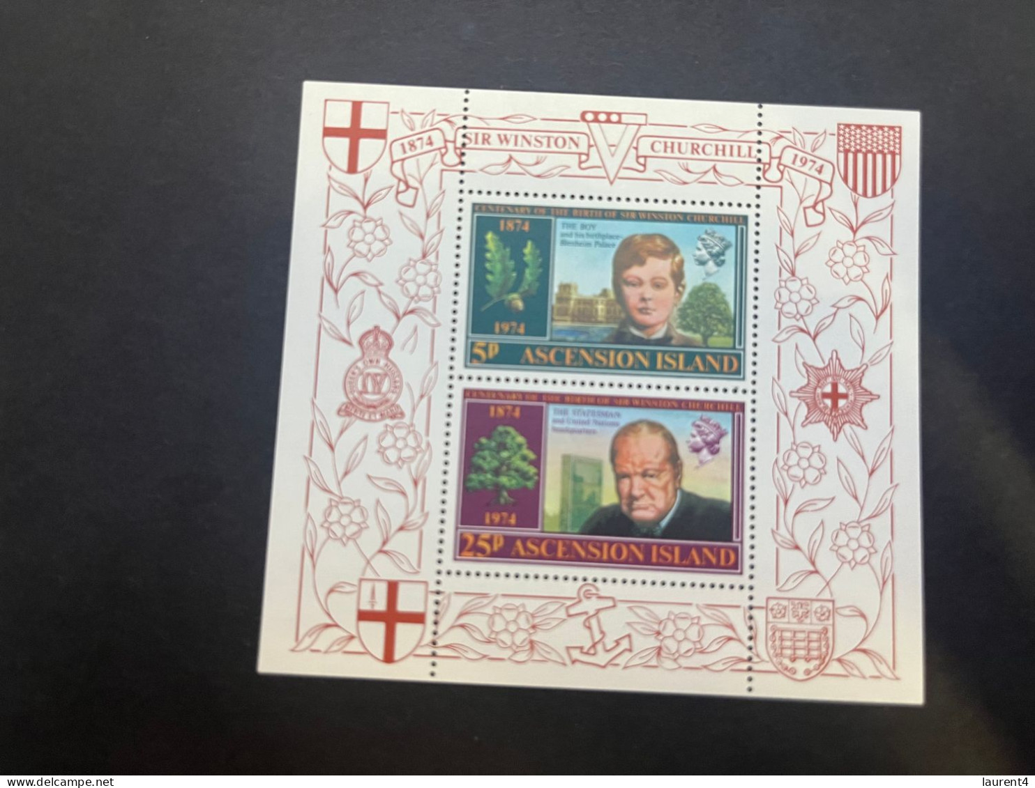 13-5-2024 (stamp) Mint (neuve) Mini-sheet - Ascension Islands - Winston Churchill - Sir Winston Churchill