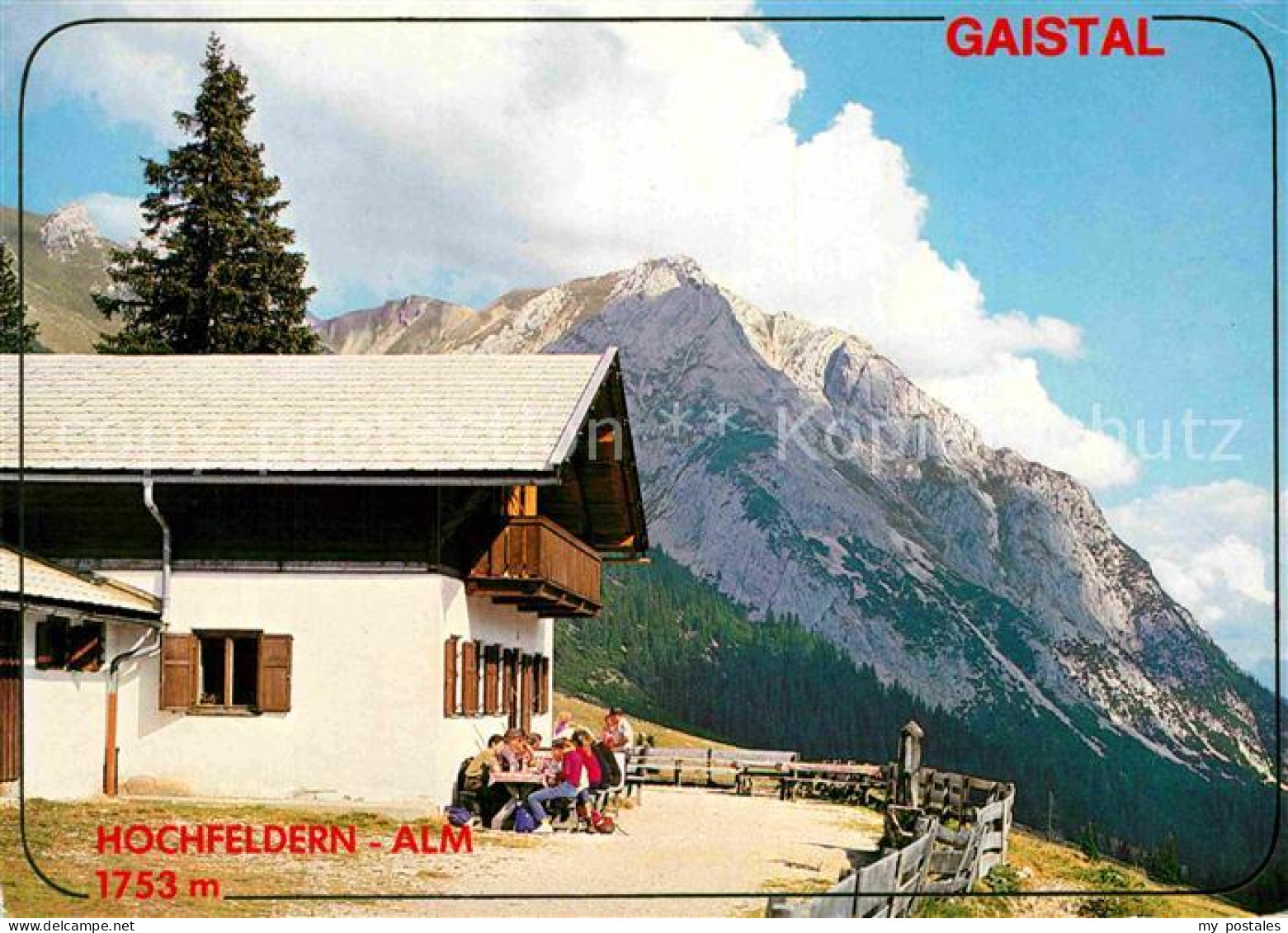 72862223 Leutasch Gaistal Hochfedern-Alm Mit Hochwanningkopf Leutasch Tirol - Andere & Zonder Classificatie