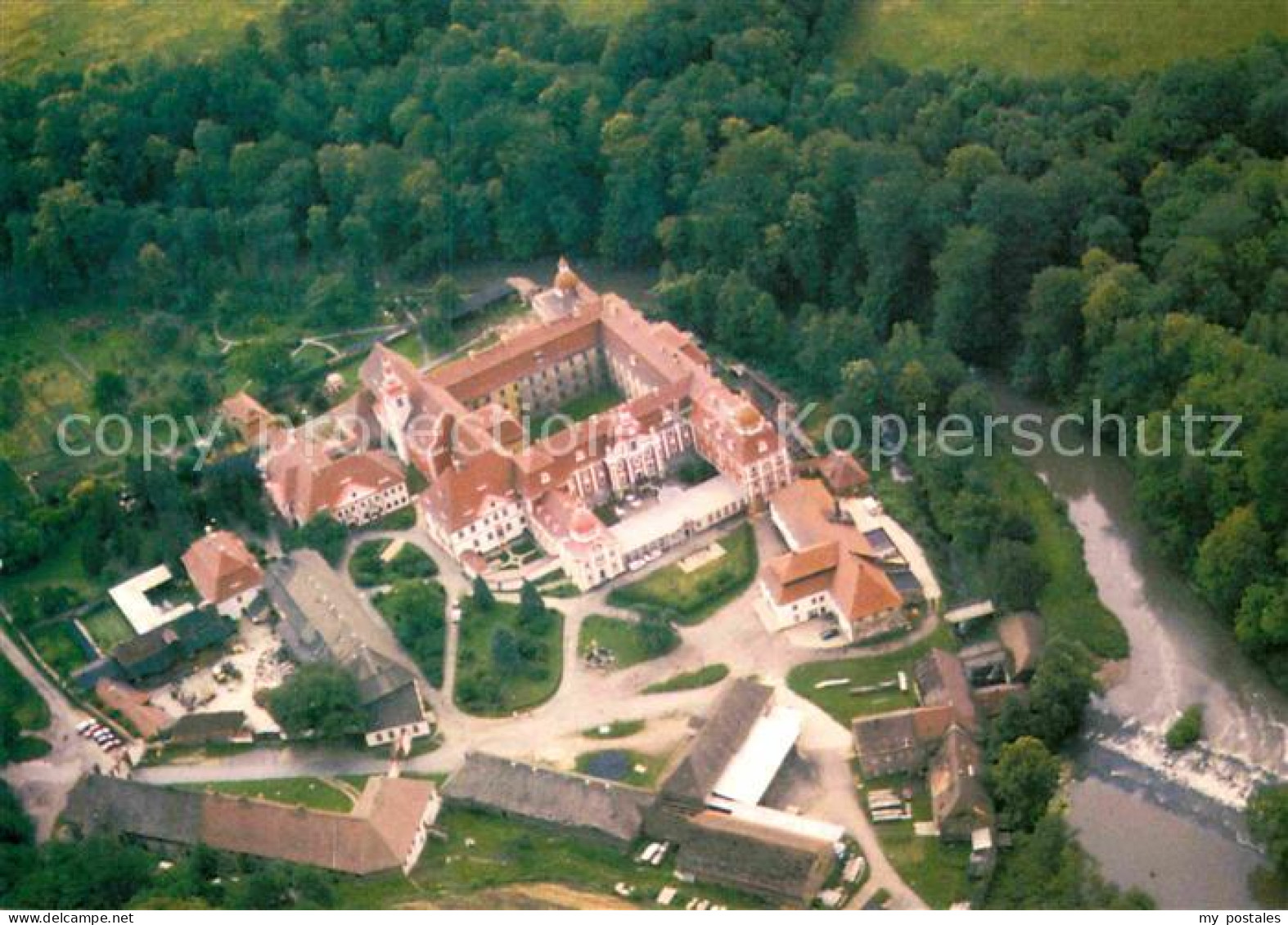 72862211 Ostritz Fliegeraufnahme Zisterzienserabtei Klosterstift St. Marienthal  - Andere & Zonder Classificatie