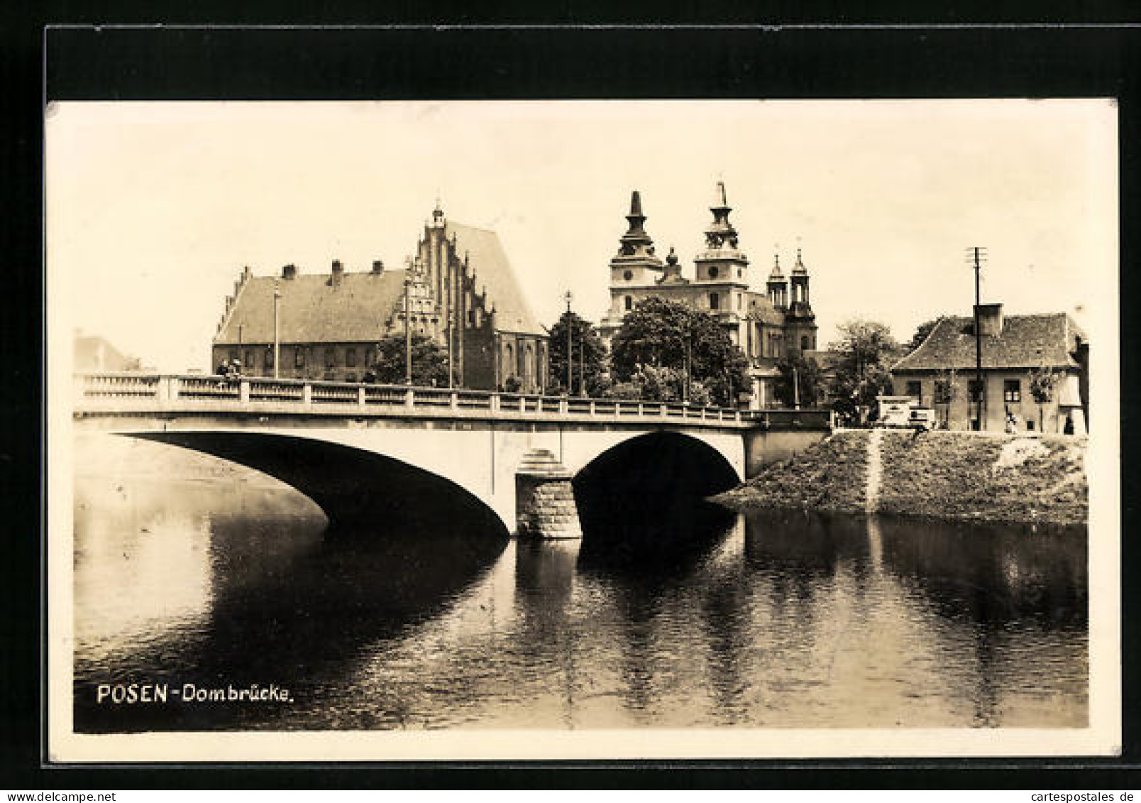 AK Posen, Dombrücke Mit Flusspartie  - Posen
