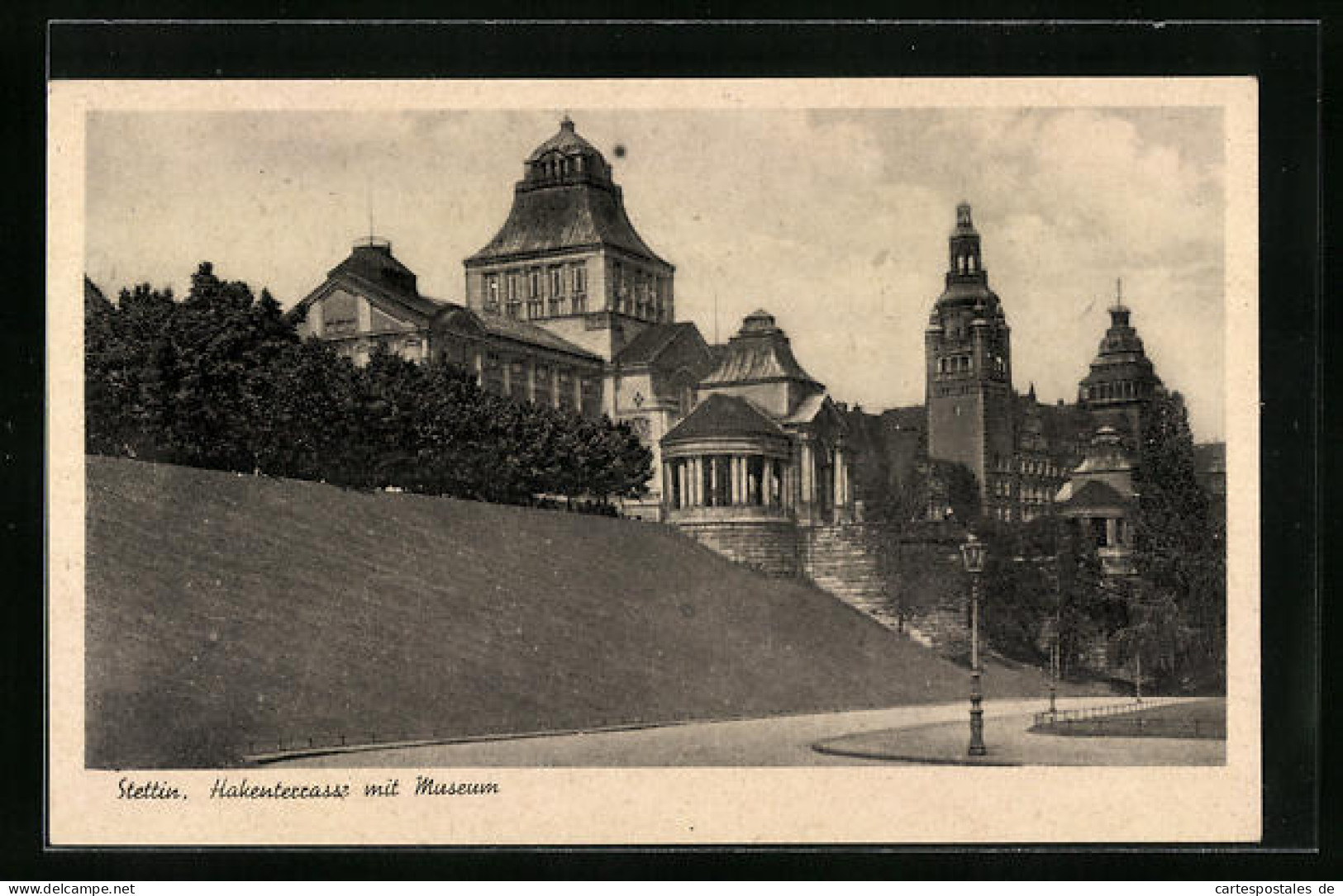 AK Stettin, Hakenterrasse Mit Museum  - Pommern