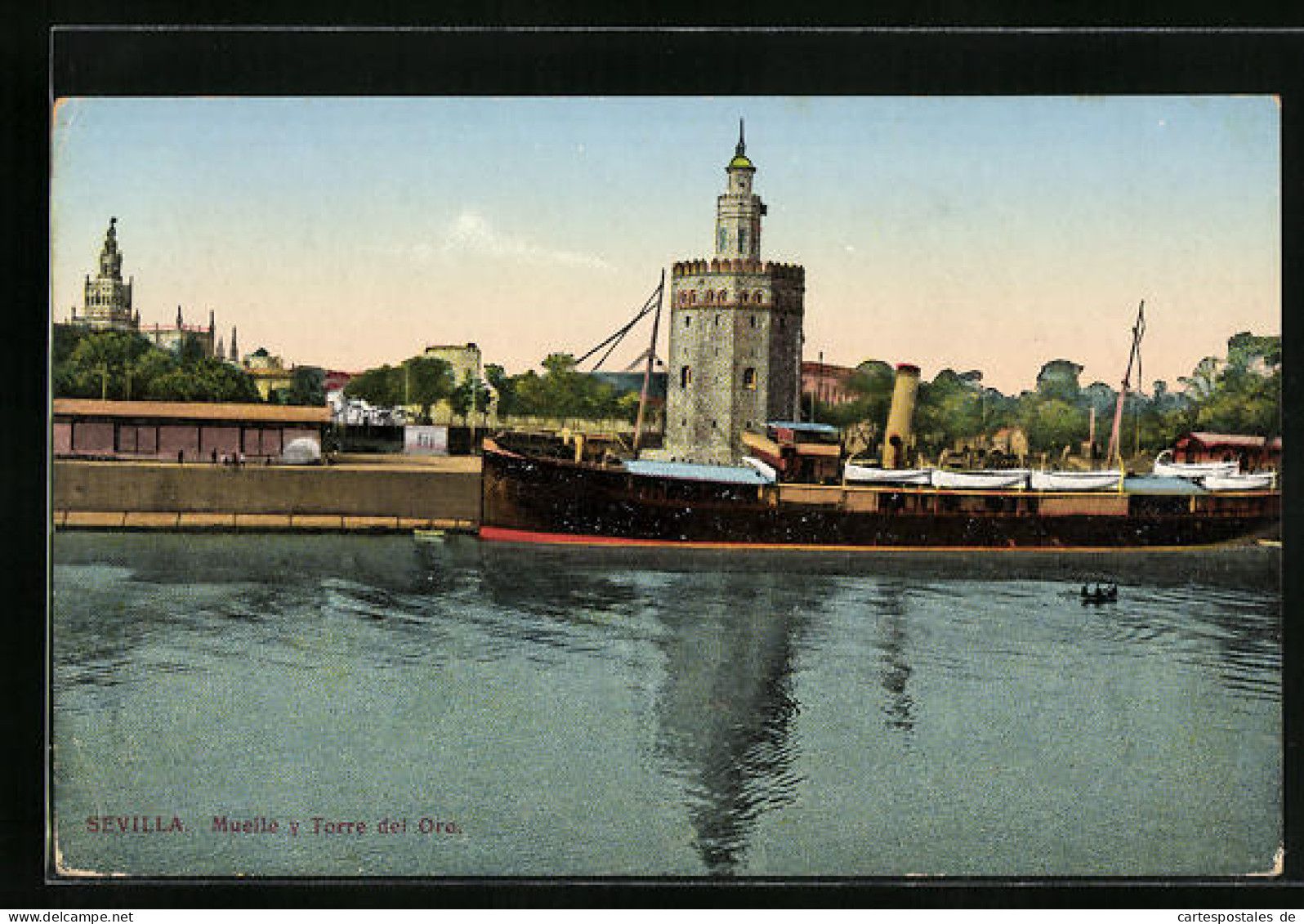 Postal Sevilla, Muelle Y Torre Del Oro  - Sevilla