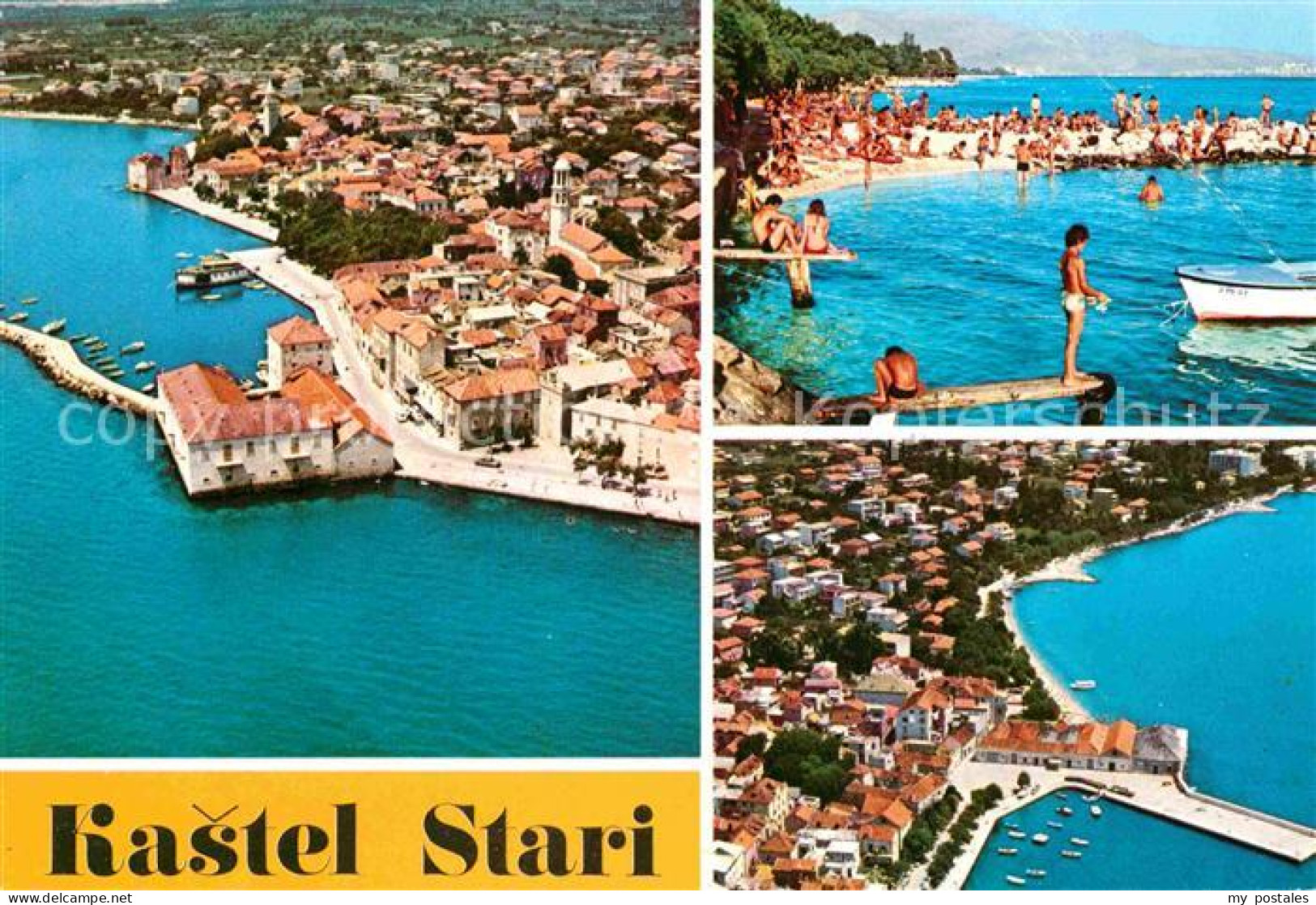 72861973 Stari Grad Kastel Stari Fliegeraufnahme Strandpartie Serbien - Serbien