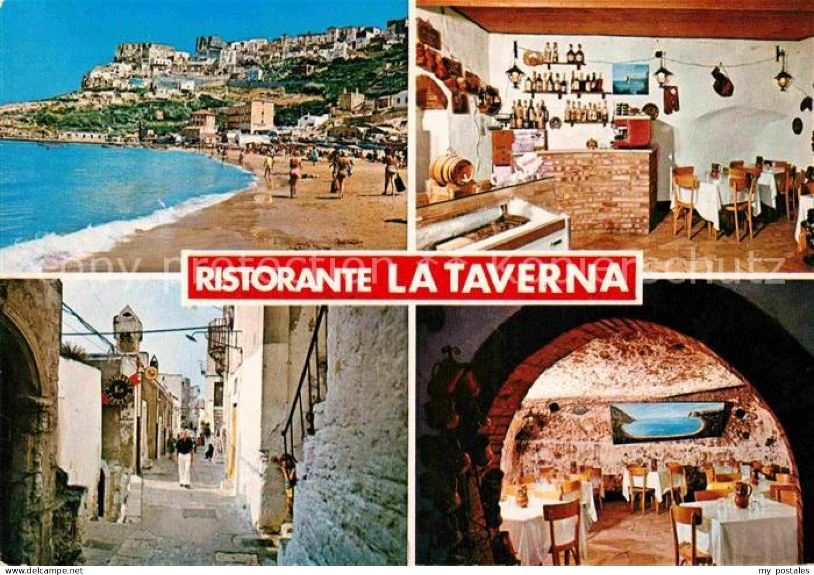 72861953 Gargano Ristorante La Taverna Gaststube Dorfgasse Strand Gargano - Sonstige & Ohne Zuordnung