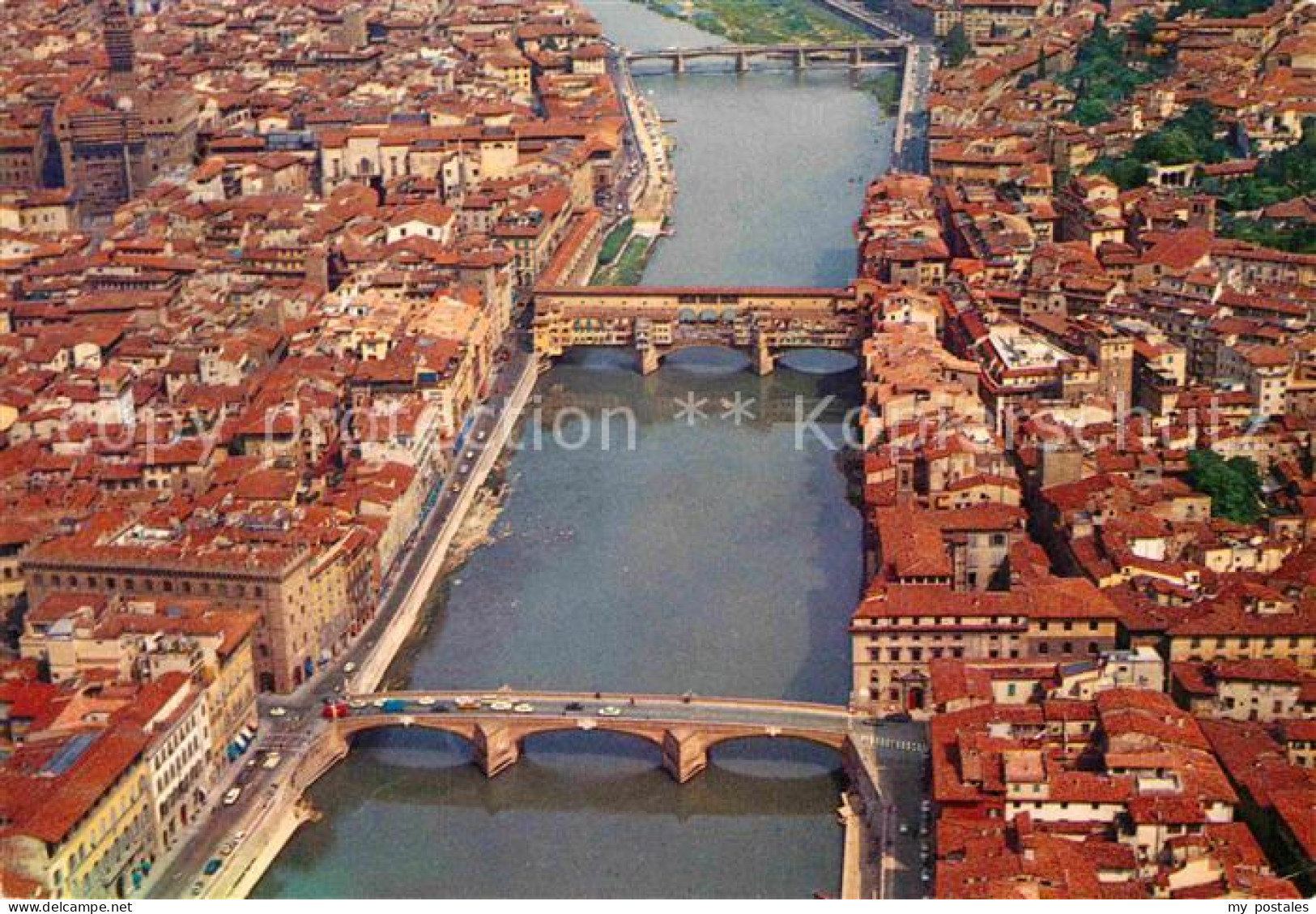 72861934 Firenze Florenz Veduat Aerea Dell Arno E I Ponti  - Otros & Sin Clasificación