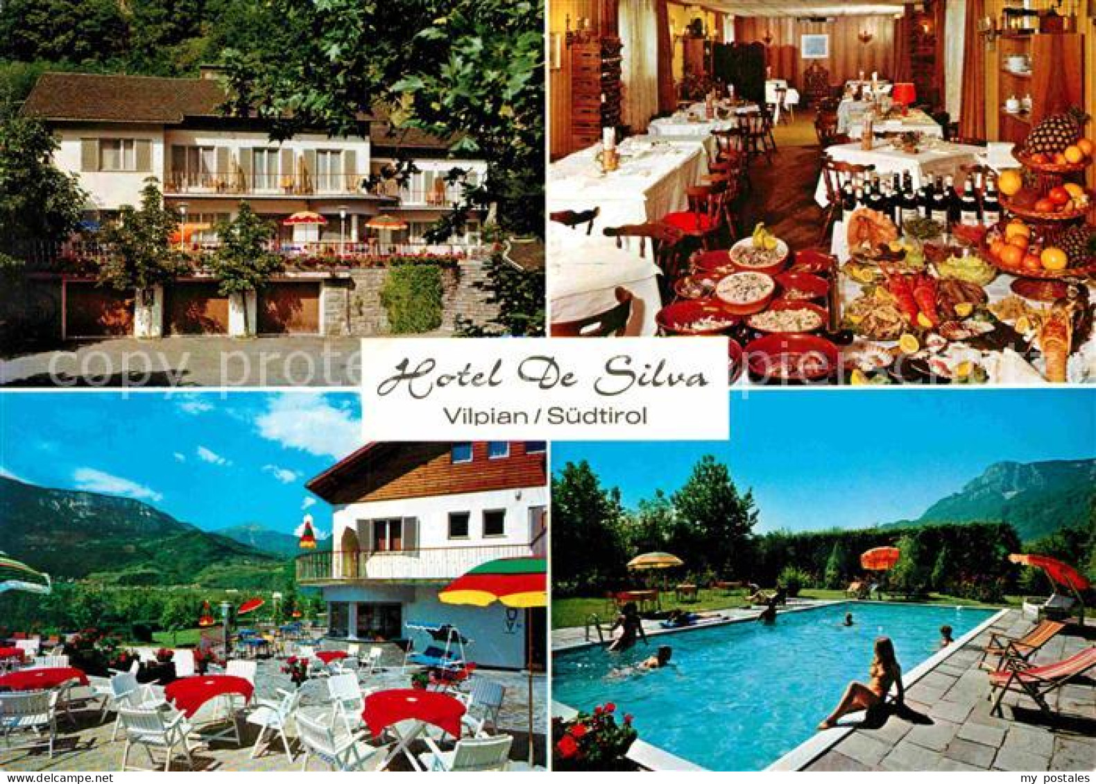 72861863 Vilpian Suedtirol Hotel Restaurant De Silva Gastraum Terrasse Swimmingp - Otros & Sin Clasificación