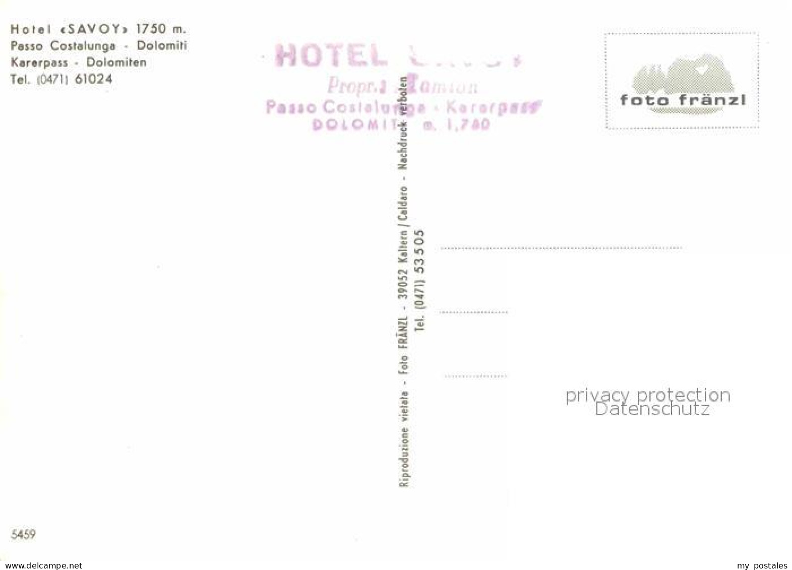 72861761 Passo Costalunga Hotel Savoy Karerpass Passo Costalunga - Other & Unclassified