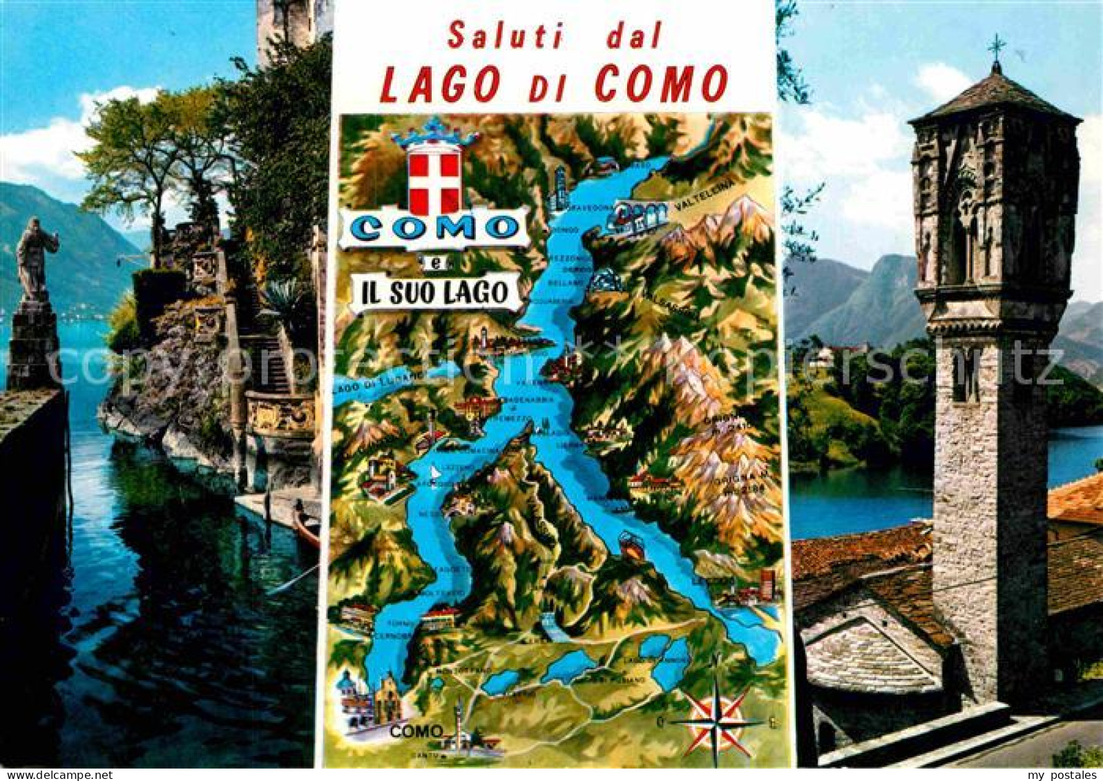 72861079 Como Lago Di Como Punta Di Balbianello Torre Gotica Como Lago Di Como - Otros & Sin Clasificación