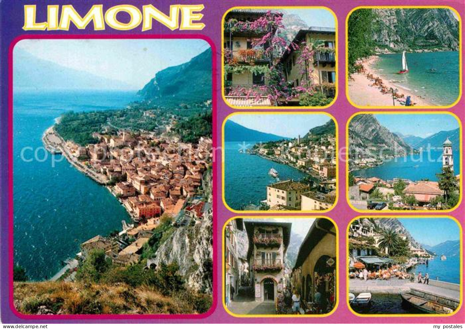 72861073 Limone Sul Garda Fliegeraufnahme Bucht Kleines Haus Strand Firenze - Other & Unclassified