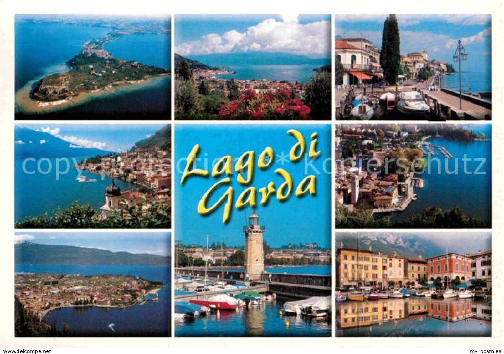 72861071 Lago Di Garda Fliegeraufnahme Leuchtturm Hafen Bucht Firenze - Otros & Sin Clasificación