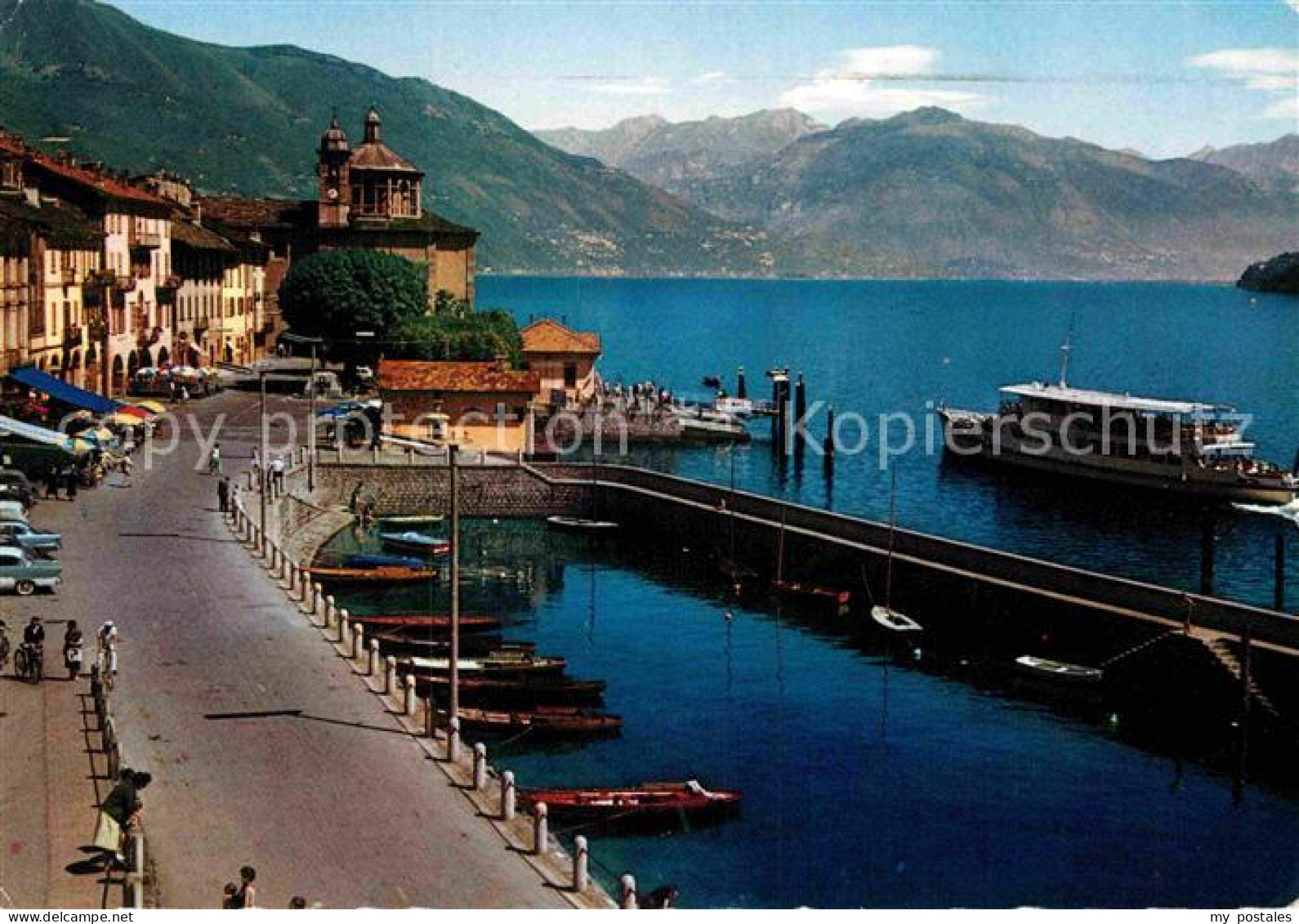 72861070 Cannobio Lago Maggiore Hafen Personenschiff Italien - Autres & Non Classés