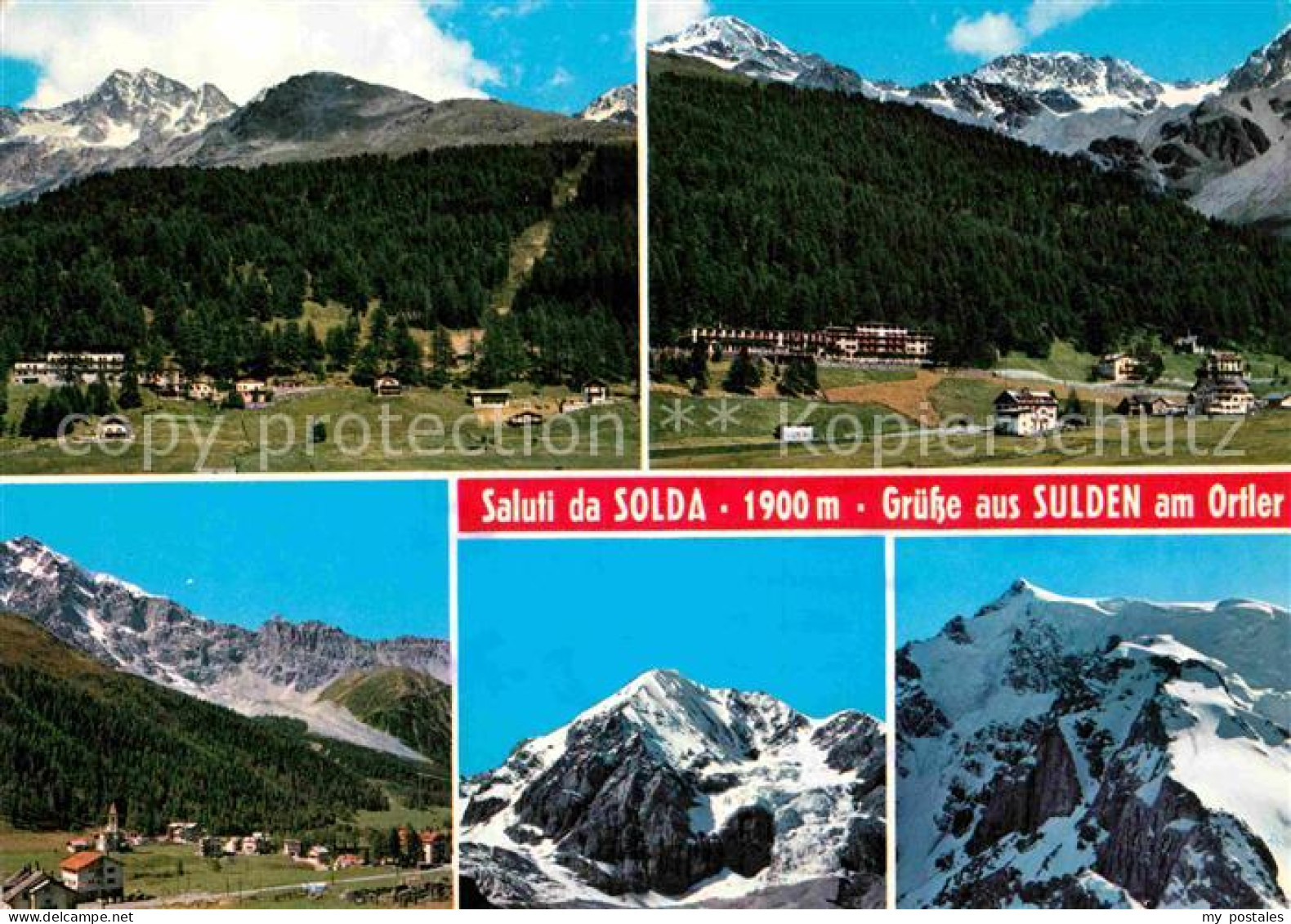 72861041 Sulden Solda Panorama Gipfel   - Autres & Non Classés