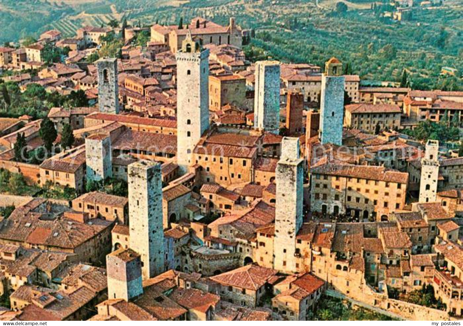 72860400 San Gimignano Fliegeraufnahme San Gimignano - Other & Unclassified